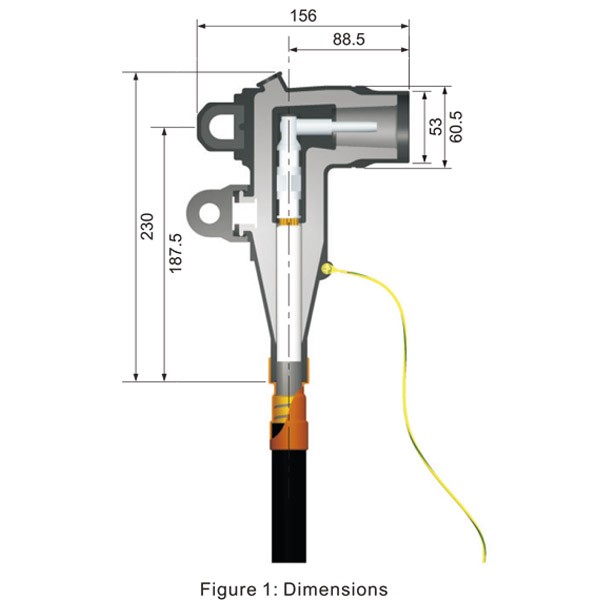 Conector cot 24KV 250A Loadbreak